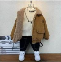 Chaqueta de Piel de Pana para Niños Cálida Abrigo de Invierno Moda infantil de Alta Calidad - details 12