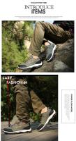 Zapatos de senderismo para hombre, zapatillas de deporte resistentes al deslizamiento, botas de montaña con cordones, talla grande 39-48 - details 10