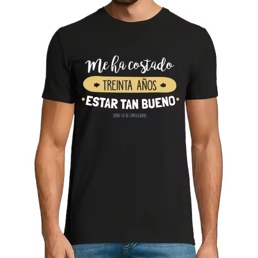 30 Años Para Estar Tan Bueno, 1995,Regalo de cumpleaños para hombre, camisetas informales de algodón con cuello redondo - 1