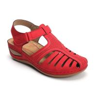 Sandalias de tacón de cuña para mujer, zapatos ahuecados, Verano - details 6