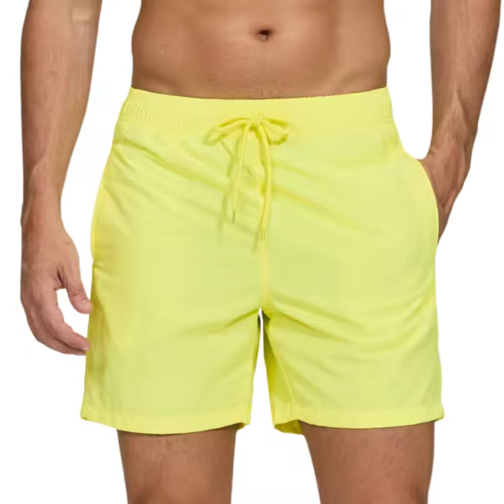 Pantalones cortos de playa de secado rápido para hombre, lona impermeable, transpirable, de alta elasticidad, estilo informal de cintura media - 1