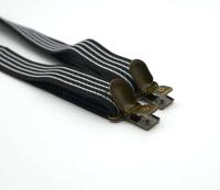 Elegante Diadema de Tiras a Rayas 2.5cm, Clips de 4, Diadema Elástica para Hacerte Notorio en Bodas y Actuaciones de Moda - details 1