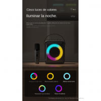 Máquina de Karaoke Portátil para Niños y Adultos, con Luces LED y Efectos de Sonido Variables, Regalo de Cumpleaños Familiar - details 5