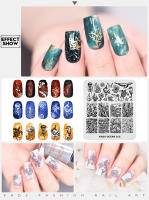 Plantillas de Arte de Uñas KADS para Salones de Belleza Herramientas de Manicura con Diseños de Flores Hojas Oceanos Animales - details 11