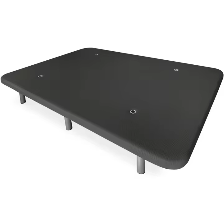 Somnia Descanso Base Tapizada 3D Reforzada Estabilidad Grande con 5 Barras Transversales y 6 Patas Metálicas Roscadas de 25cm - 1