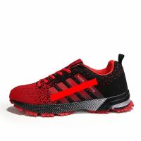 Zapatos deportivos de malla tejida con mosca transpirable para hombre de gran tamaño de primavera, zapatos para correr 8702 - details 4