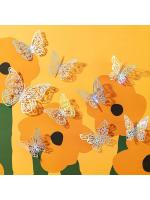 Pegatinas decorativas de mariposas en 3D, accesorios para el hogar, decoración de ramos de globos de boda, 12 piezas - details 16