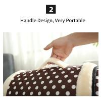 Cama plegable de invierno para mascotas, casa para perros, perrera para dormir, nido extraíble, cueva cerrada cálida, sofá, perrera grande, suministros para mascotas - details 2