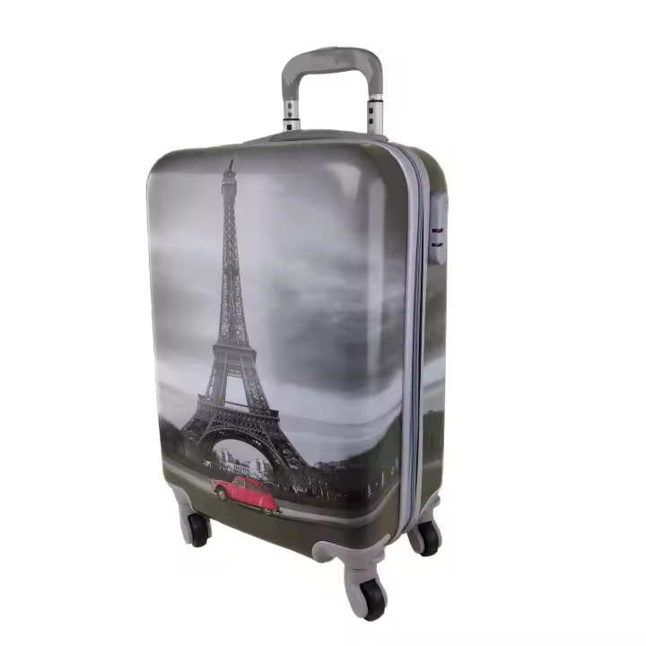 Maleta de Cabina Rígida Pequeña para viaje con 4 ruedas 360 °   y código de seguridad. - 1