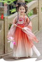 Hanfu-vestido de princesa china para niña, bordado súper inmortal, conjunto de verano de estilo Tang para primavera y otoño - details 0