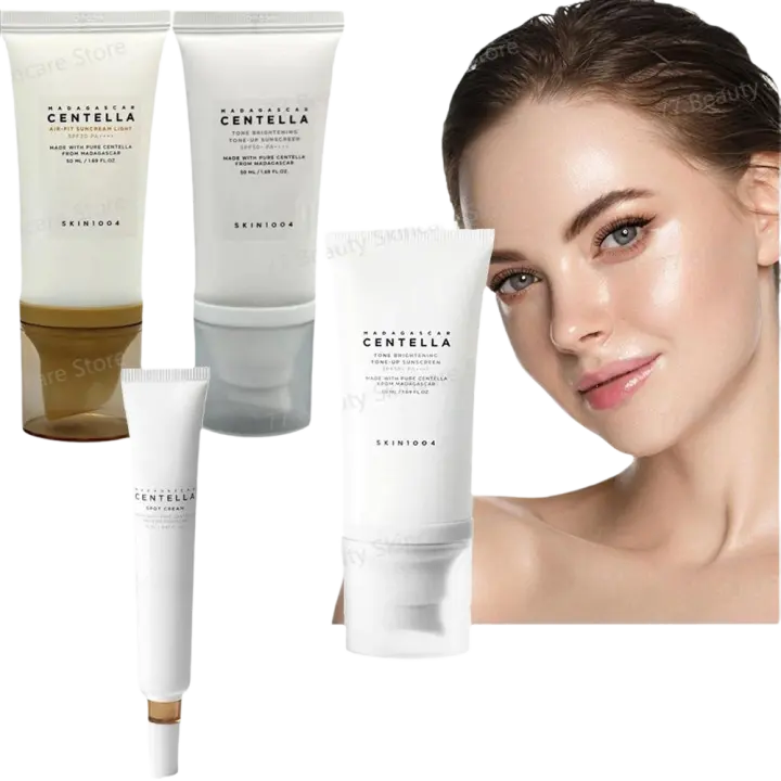 Crema Facial de Centela Asiática Hidratante, Iluminador, Masajeador Suave - 1
