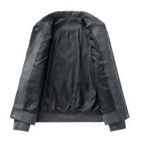 Chaqueta de Cuero Retro Sencilla de CHAIFENKO Ajuste Suelto Versátil para Otoño-Invierno - details 5