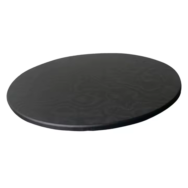 Mantel redondo antideslizante impermeable, cubierta de mesa, 120cm, negro - 1