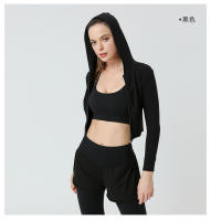 Chaquetas deportivas para mujer Tops con capucha de yoga con cremallera - details 16