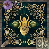 Decoración de brujería y astrología del Tarot del Árbol de la vida, papel tapiz de altar de adivinación de arte mágico de cartas de oráculo, 1 pieza - details 5