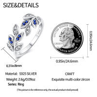 Anillo de Plata Esterlina 925 con Zirconia de Estrella de Copo de Nieve - details 9