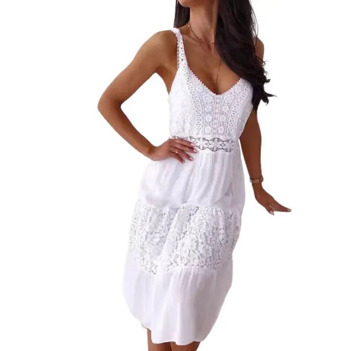 Vestido de Verano Casual para Mujer Moda Femenina - 1