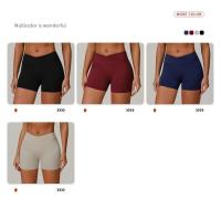 Conjuntos de Yoga de 2 uds., trajes de entrenamiento de realce para mujer, trajes de gimnasio, sujetador corto de cintura alta, pantalones cortos acampanados, trajes para Fitness y correr - details 6