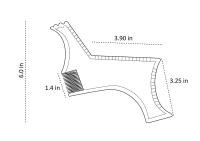 Peine de plantilla para dar forma a la barba para hombre, peine transparente negro para Barba, herramienta de belleza para el ho - details 1