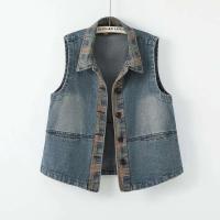 Chaleco Denim Retro para Mujer Chaleco Ajustado sin Mangas, Botón Único, Moda Casual de Primavera y Otoño, Novedad 2024 - details 8