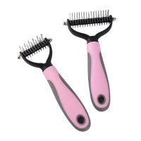 Cortador de nudos de piel para mascotas, herramientas de aseo para eliminar el pelo de gatos, cepillo de doble cara, productos para mascotas, peine para gatos, 1 unidad - details 3