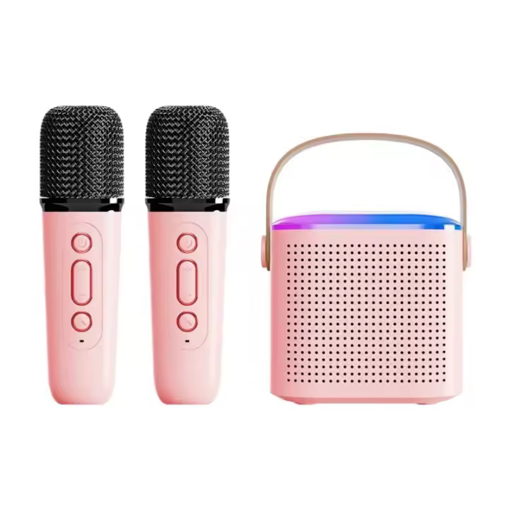 Excitat Máquina de Karaoke Portátil Bluetooth Altavoz de Fiesta para Niños con 2 Micrófonos Inalámbricos - 1