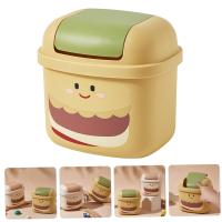Cubo de basura Cubo de basura pequeño Tapa para alimentos Mini cubos de basura para escritorio de oficina Cubo de basura pequeño para mesa - details 2