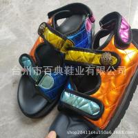 Plataforma para mujer New Beak Sandalias de estilo playero al aire libre coloridas de gran tamaño - details 6