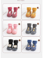 Calcetines gruesos de tubo alto para niños y niñas, medias de fondo suave para interiores, Otoño e Invierno - details 2