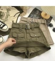Falda de Denim de Cintura Alta para Mujer Estilo Coreano Versátil Cinturón Moda de Talla Grande - details 7