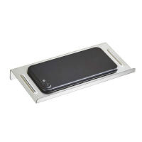Estante de teléfono de montaje en pared de acero inoxidable para baño, soporte para teléfono pequeño, estilo antideslizante y acabado cepillado plateado - details 4