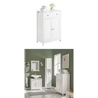 Armario de Baño de Suelo con 1 Estante y 2 Puertas 60 x 30 x 60 cm Ideal para Debajo del Lavabo - details 17