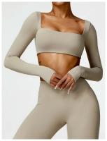 Fierss Conjunto de Yoga, Soft Gym Tre, Color Sólido, Transpirable, Traje de Entrenamiento para Correr para Mujer, 2 Piezas - details 15