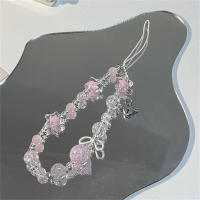 Estilo Ins, cadena para teléfono móvil versátil, dulce y bonita, colgante para teléfono móvil con forma de estrella, colgante rosa CCD, colgante para cámara con lazo - details 3