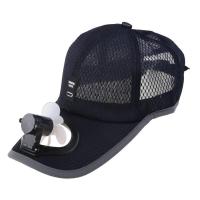 K Gorra de béisbol con protección solar para adultos, mini ventilador de refrigeración recargable por USB, malla transpirable, gorra de camionero estable para pescar, - details 10