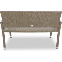 Mueble de Terraza Exterior Terraza 2 Sillas Poliratán Resistente a la Intemperie 320Kg Negro - details 21