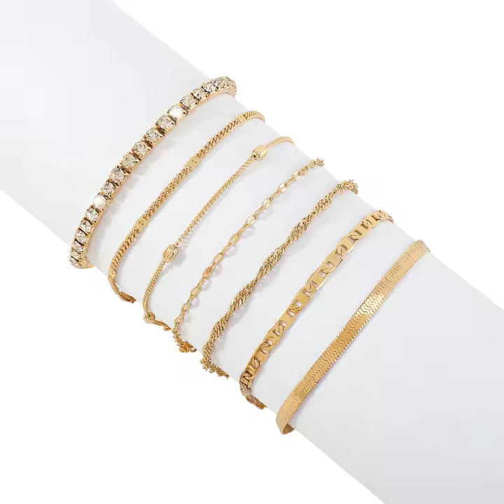 Pulsera de Hueso de Serpiente de Diamante de Mano de Viento Sencillo Joyería de Moda en Combinación - 1