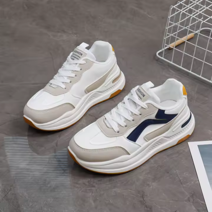 Zapatillas Casuales para Chicas Estilo Callejero de Altura Aumentada con Suela Gruesa - 1