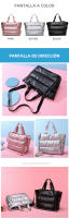 Bolso deportivo impermeable para mujer, bolsa de hombro para gimnasio, natación, Yoga, esterilla, viaje de fin de semana - details 4