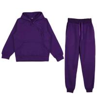 Chándal con capucha para hombre y mujer, conjunto deportivo de dos piezas, sudadera con capucha cálida de manga larga - details 11