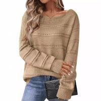 Suéteres de punto para mujer de otoño, jerséis sueltos, tops de punto para mujer - details 7