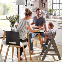 Set de Tronas de Bebé Evolutivas con Bandeja y Cojín de 2 Piezas |   Trona de madera regulable |   Silla Alta para Niños desde 6 Meses con Accesorios - details 41