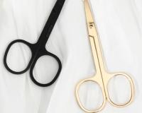 Tijeras de Peluquería de Acero Rustizado Nariz Redonda Cuidado de la Piel Facial - details 1