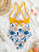 Bañador de una pieza para mujer, traje de baño con realce, Monokini Sexy ahuecado, ropa de playa para verano, 2024 - details 3