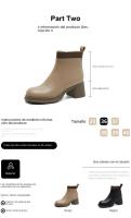 Botas Chelsea de tacón alto Botas de plataforma ajustadas - details 3