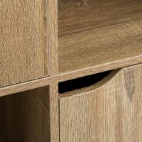 Estantería de Madera, Librería con Puerta y Compartimentos Abiertos, Mueble almacenaje, Organizador,en Color Natural de 119x29x59 cm para Estudio,Dormitorio,Salón, Oficina y Biblioteca - details 70