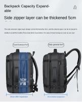 Mochila de Viaje USB 40L Expandible Resistente al Agua, Aprobada para Vuelos, Mochila Duradera para Hombres 17 Pulgadas - details 4