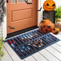 Felpudo de Terror Divertido, alfombra de Halloween, impresión de Terror 3D, estera de Puerta de Payaso para decoración de halloween - details 0