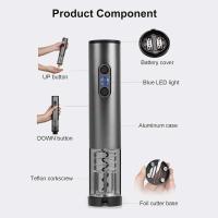 Abridor de Vino Eléctrico con Set de Cortador de Aluminio Vacío y Licuadora para Amantes del Vino para Cocina Fiesta Bar Boda Recargable - details 3