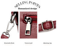 Bolso De Hombro Para Mujer De Cuero Suave De Alta Calidad Moda 2023 Bolso Cruzado Pequeño Bolsos De Mano Versátiles Con Cierre De Cremallera Y Decoración De Lentejuelas - details 1